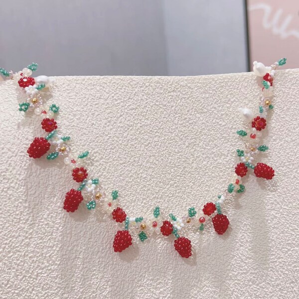 Raspberry Beads - Etsy