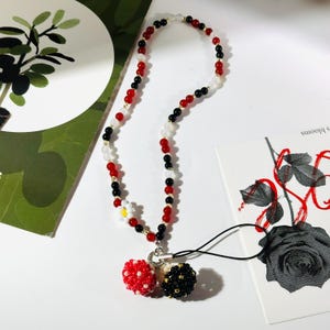 Skurrile Pilz Perlen Handykette, Handgemachtes Geschenk Für Sie