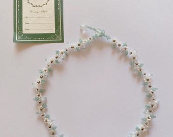 Boho Seed Bead Choker: Handmade Minimalist Necklace