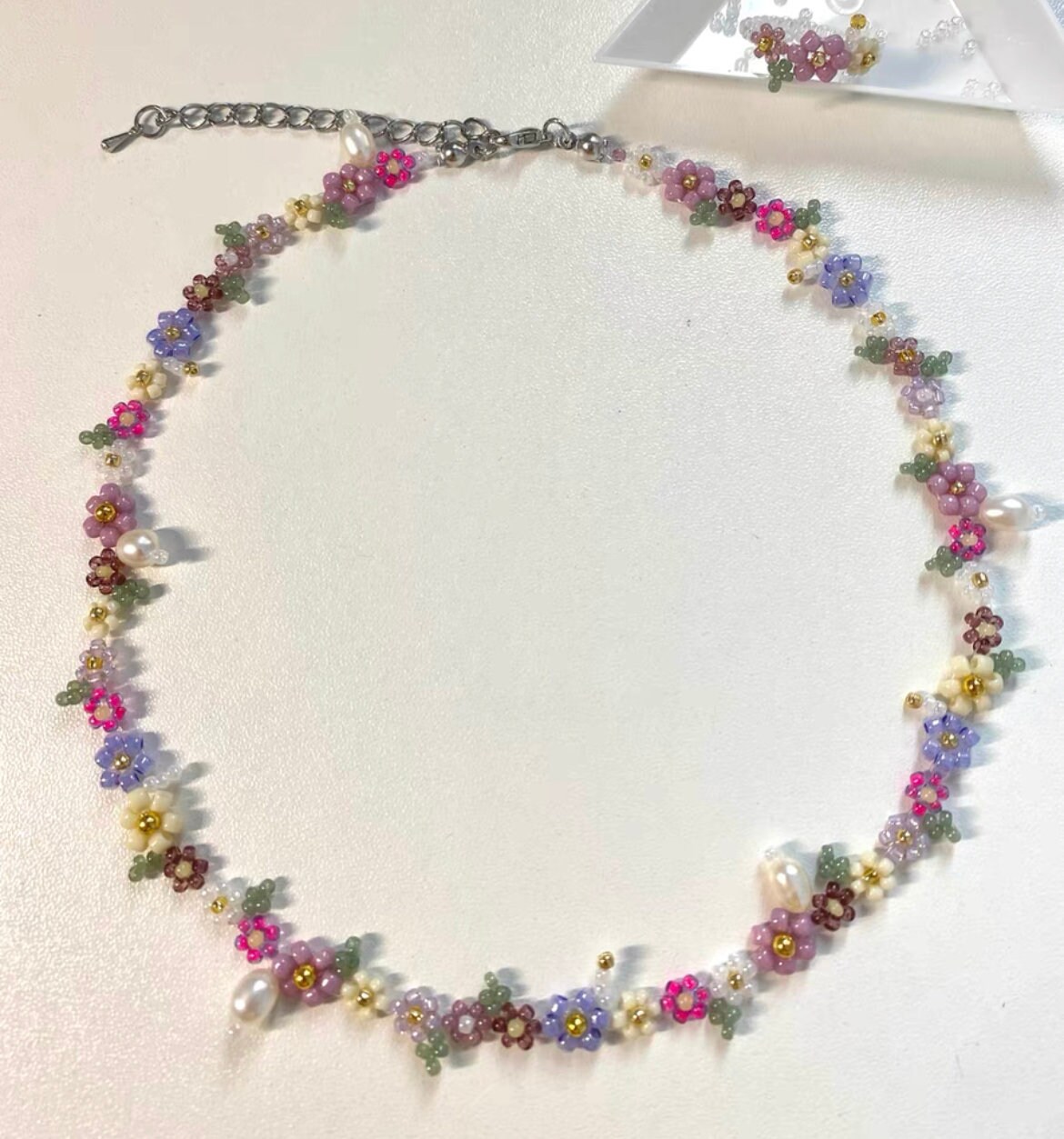 Water Lilies Braceletsbeaded Flower Bracelets Etsy