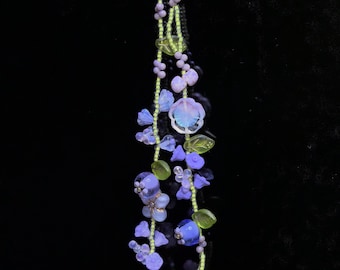 Blue Berry Phone Strap, Beaded Fruit Phone Chain, Gift for her