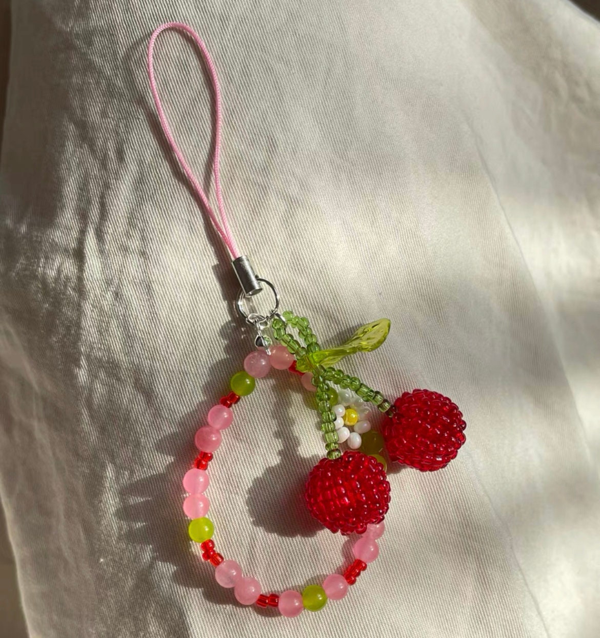Jolie Dragonne Cerise Pour T l phone Portable Cha ne Pour T l phone Jolie Dragonne Cerise Pour T l phone Portable Cha ne Pour T l phone