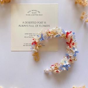 Amerikanische Flagge inspiriert Perlen Armband, Country stolz Armband, handgemachter Schmuck, Geschenk für sie