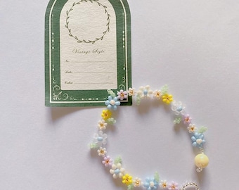 Cinderella Inspired Beaded Bracelets, Handmade Bracelets, Light Blue Yellow Bracelets, Bracelet for Kids  & Adults