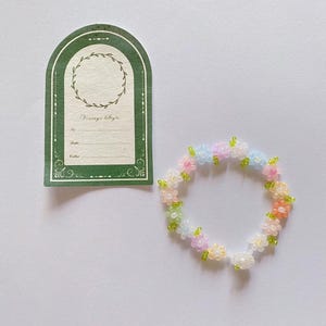 Beaded Rainbow Bracelet, Colorful Bracelet, Beaded Daisy Flower Bracelet, Friendship Bracelet, Gift for Her