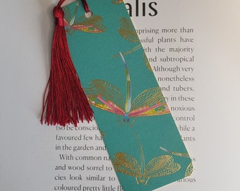 Unique Dragonfly Bookmark with Tassels - Perfect Gift for Book Lovers