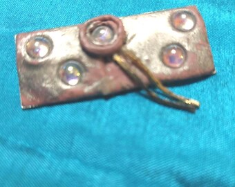 vintage broche. Handgemaakt. Uniek stuk.