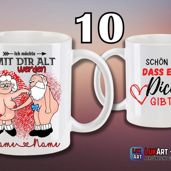 Geschenk | Sehr beliebt | Kaffeetasse mit Motiv Ich möchte mit dir alt werden