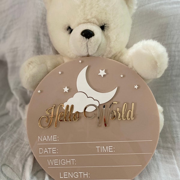 Birth Announcement Plaque Etsy Australia