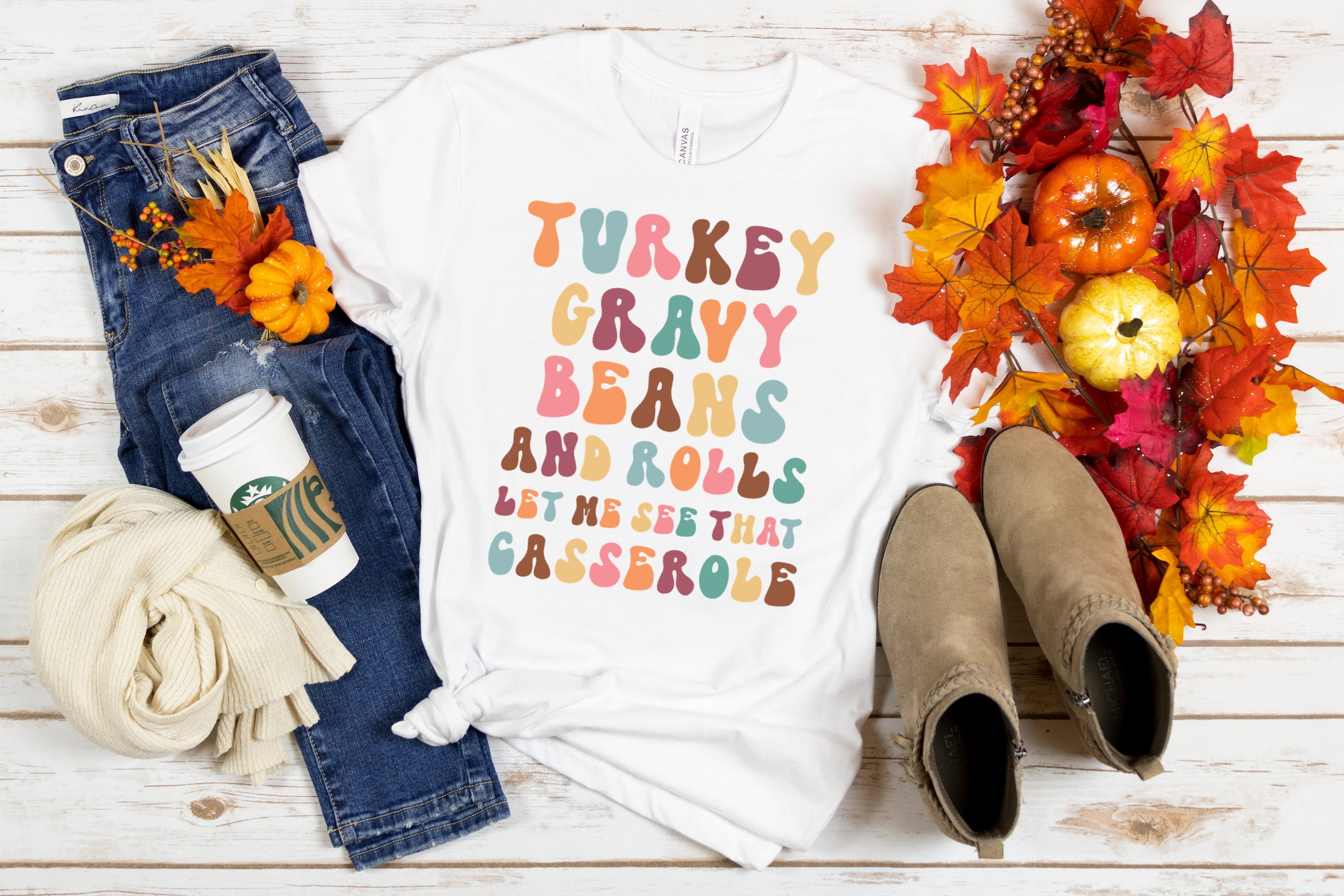 Camicia Del Ringraziamento Donna Con Tacchino E Scritta | Let Me See That Casserole, Misto Cotone, Giocosa Autunnale - 3