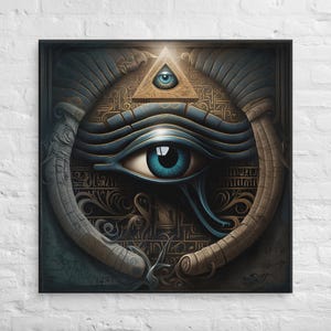 Eye of Horus Canvas Print: Egyptian Mythology Wall Art