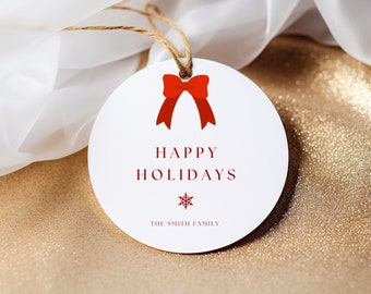 DIY Christmas Gift Tags,Personalized Xmas Gift Tags,Festive Gift Tags, Santa Gift Tags Printable, Christmas Present Tags,Present Labels