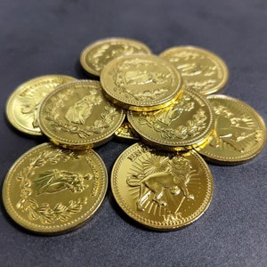 Continental Coin The Continental Gold Coin Adjudicator Coin Cosplay Movie Prop 10 pcs