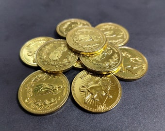Continental Coin The Continental Gold Coin Adjudicator Coin Cosplay Movie Prop 10 pcs