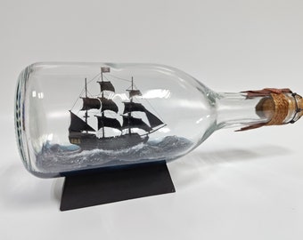 Black Pearl Schiff in einer Flasche Black Pearl Model Movie Prop Replica