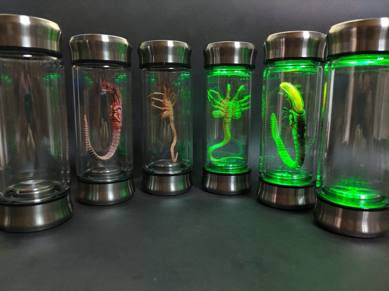 Alien Glas Xenomorph Specimen Facehugger Embry Glass Glas Film Prop Replica Bild 2