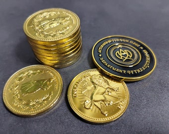 Continental Coin The Continental Gold Coin Adjudicator Coin Cosplay Movie Prop 10 pcs