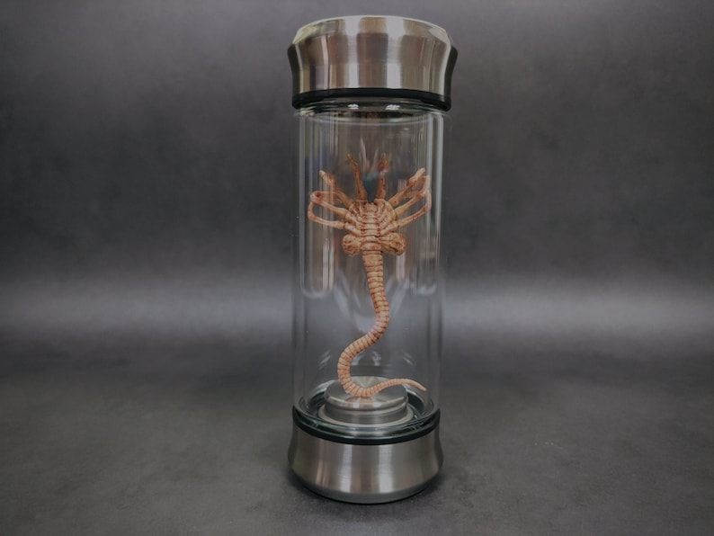 Alien Glas Xenomorph Specimen Facehugger Embry Glass Glas Film Prop Replica Facehugger