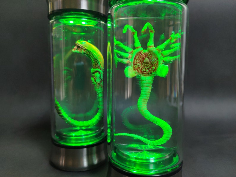 Alien Glas Xenomorph Specimen Facehugger Embry Glass Glas Film Prop Replica Bild 3