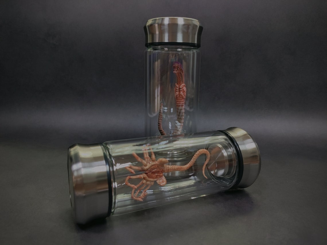 Alien Jar Xenomorph Specimen Facehugger Embryo Glass Jar Movie Etsy