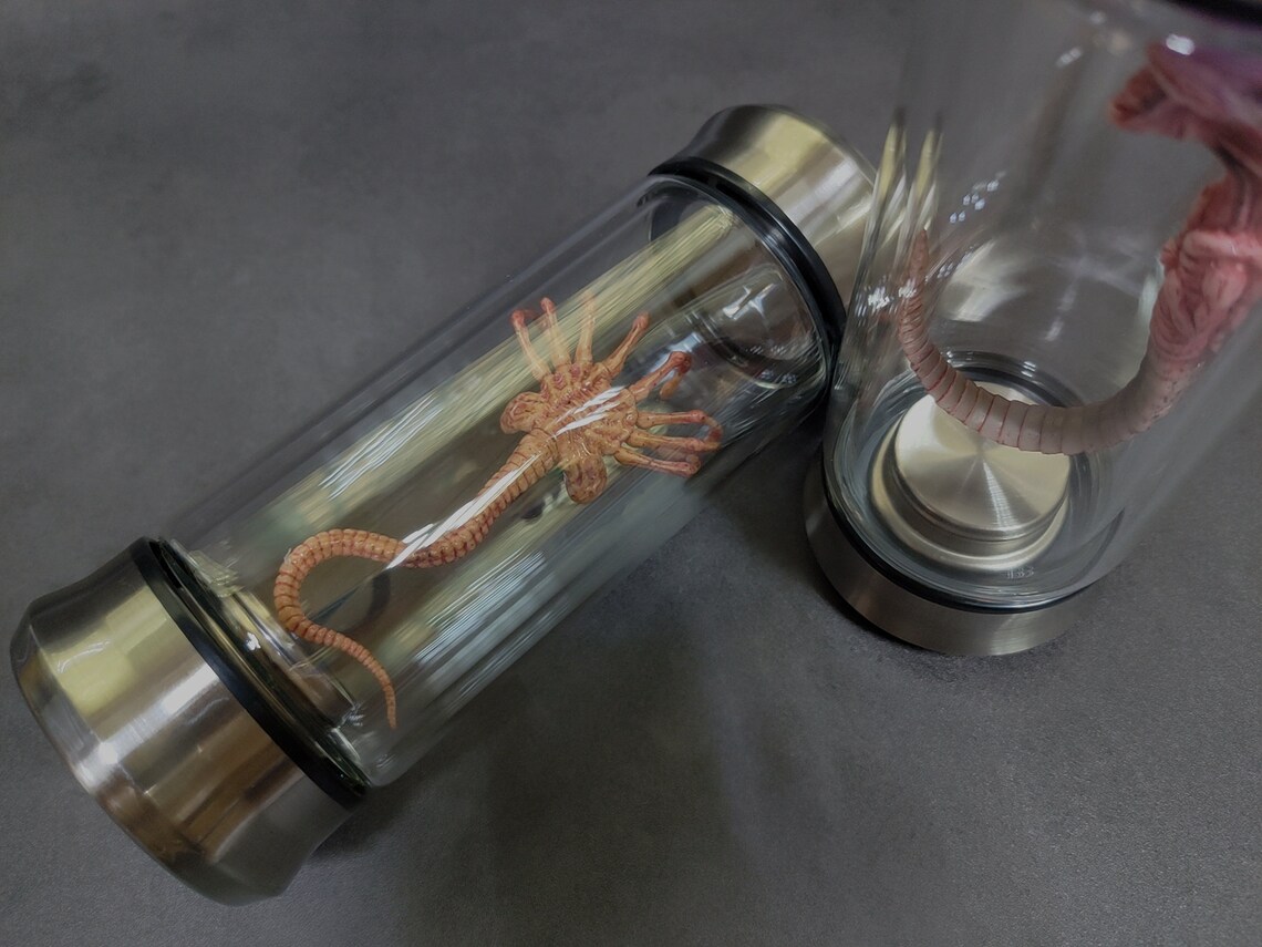 Alien Jar Xenomorph Specimen Facehugger Embryo Glass Jar Movie Etsy