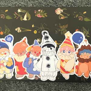 Juego básico Clown O Vision - 6 piezas / 1 pieza Pegatinas de payaso lindas y coloridas