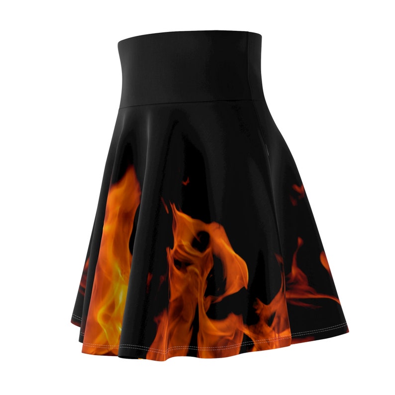 Flames Women's Skater Skirt image 3