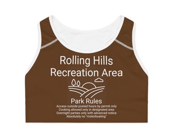 Rolling Hills Sports Bra (AOP)