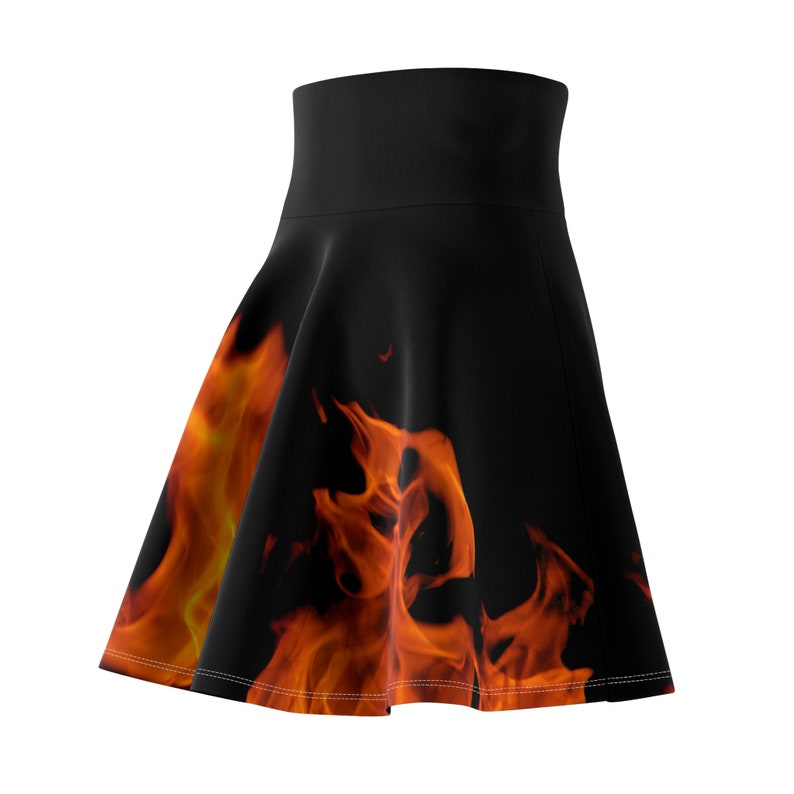 Flames Women's Skater Skirt image 4