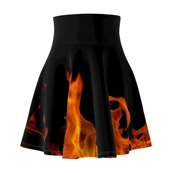 Flames Damen Skater Rock