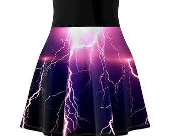 Pink Lightning Damen Skater Rock