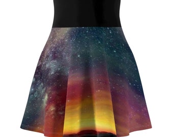 Starry Night Damen Skater Rock