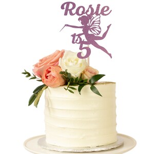 Personalised Fairy Cake Topper Fairy Party Cake Topper Fairy Party ...