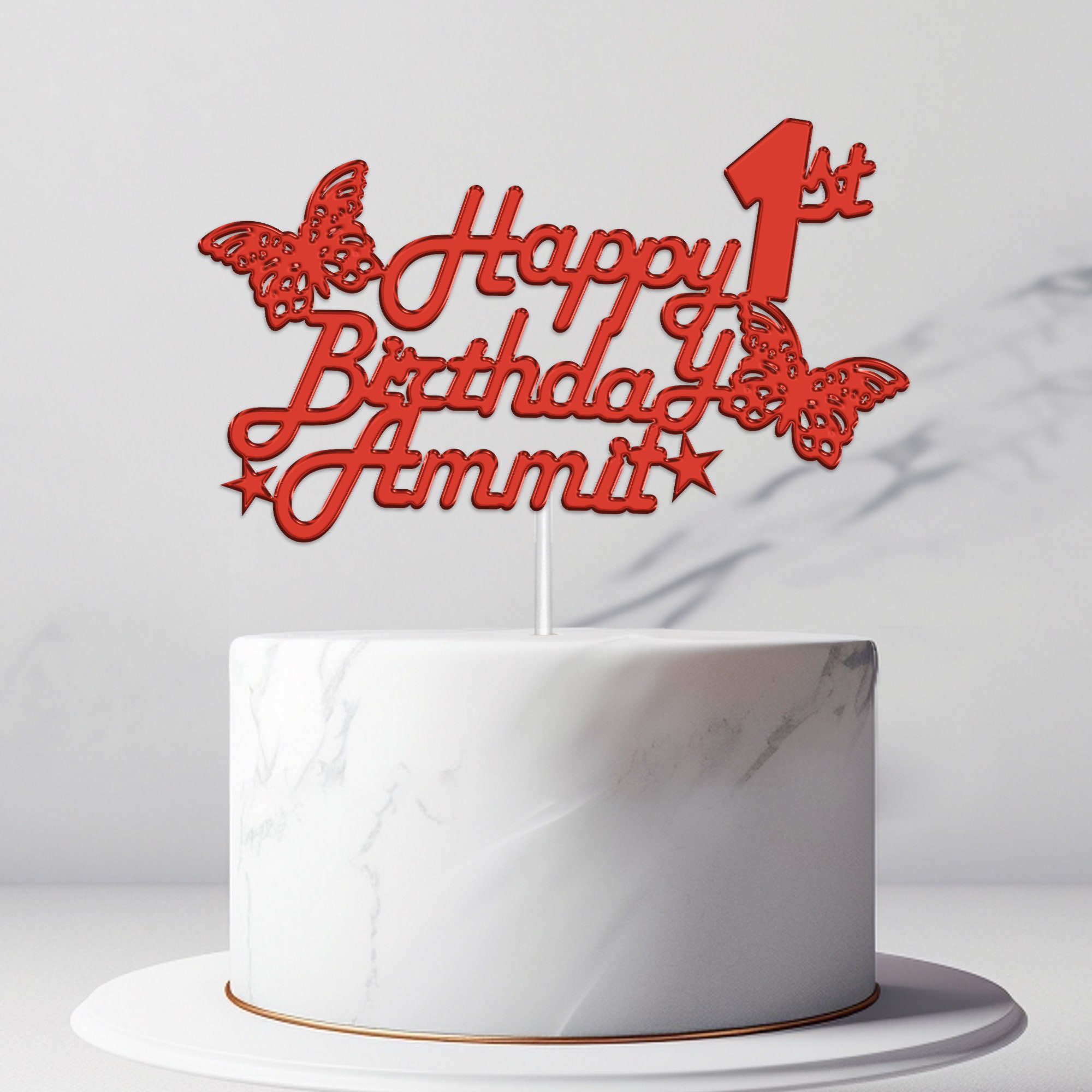 Decorazione Torta Decorazione Per Torta A Forma Di Farfalla - Immagine Commestibile, In Zucchero, Violà Topper Torta Compleanno - Foto 6