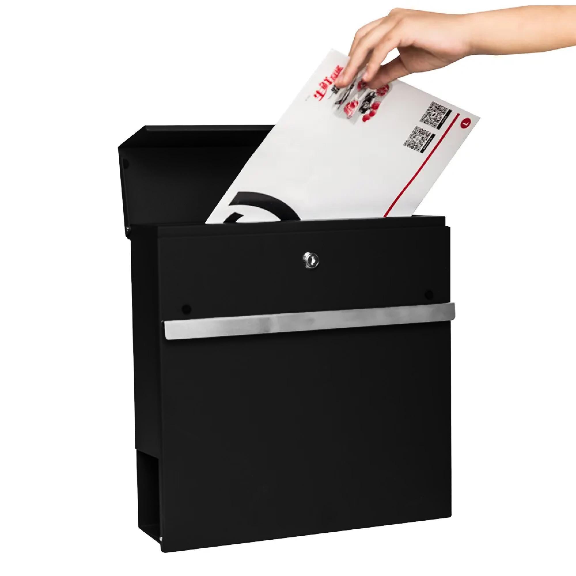Wall Mounted Post Box - Personalised Mail Box for Parcels & Large ...