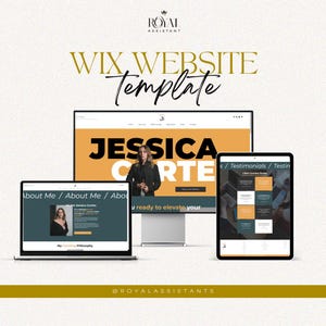 Luxury WIX Website Template for Small Businesses Consultants WIX Website Template