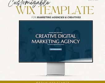 Sitio web de Wix para agencias de marketing digital creativo Plantilla de sitio web de Wix para portafolios de negocios creativos Sitio web de Wix