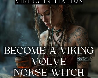 Viking Vølve Witch Initiation. Norse Pagan Witch Initiation. Include certificate, Norse Magic Minicourse and an introduction manual.