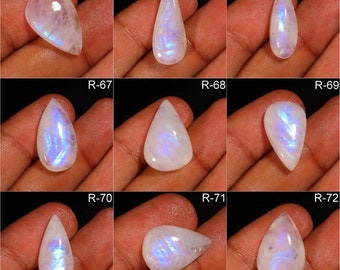 Natural White Rainbow Moonstone Just At 1.99 USD