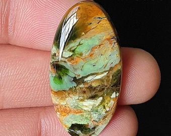 Natural Chrome Chalcedony Gemstone, Wholesale Chrome Chalcedony, Loose, Flat Back, crystal For DIY Art Craft Jewelry