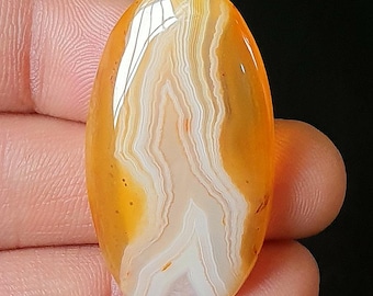 Natürliche Botswana Achat Cabochon, lose Edelstein, flache Rückseite, DIY Schmuck