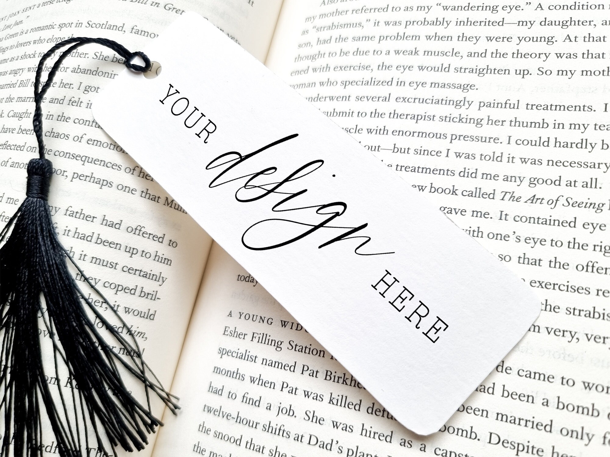 Bookmark Mockup / Photoshop Smart Object / Digital Bookmark Smart ...