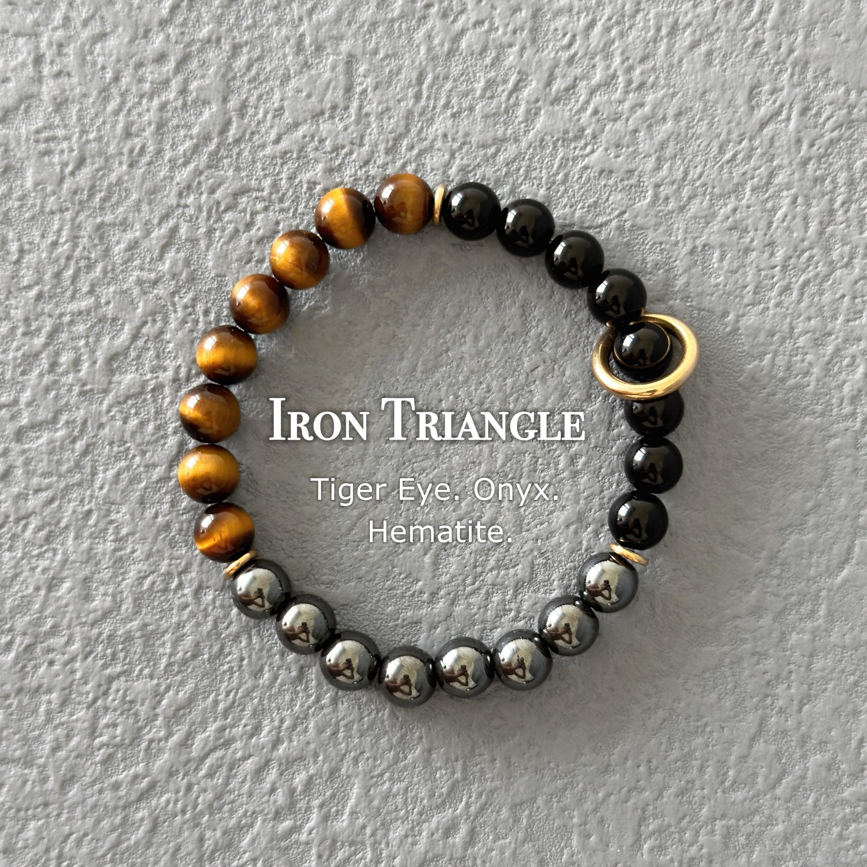 Pulseira de armadura, joias masculinas, ônix, olho de tigre, hematita, pulseira de cristal para homens, pedra genuína de 8 mm, presente para ele, aterramento e proteção