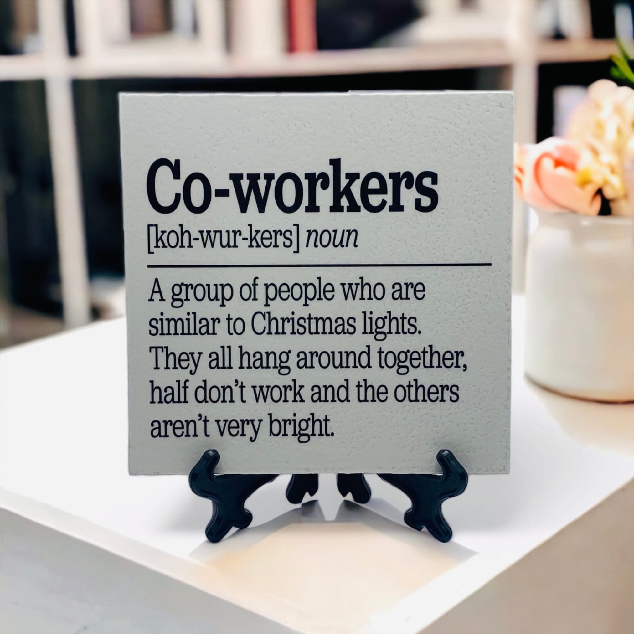 Coworkers Definition Wooden Signs Gift for Coworker Secret Etsy