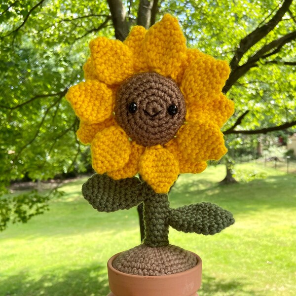 Crochet Sunflower Amigurumi Plush