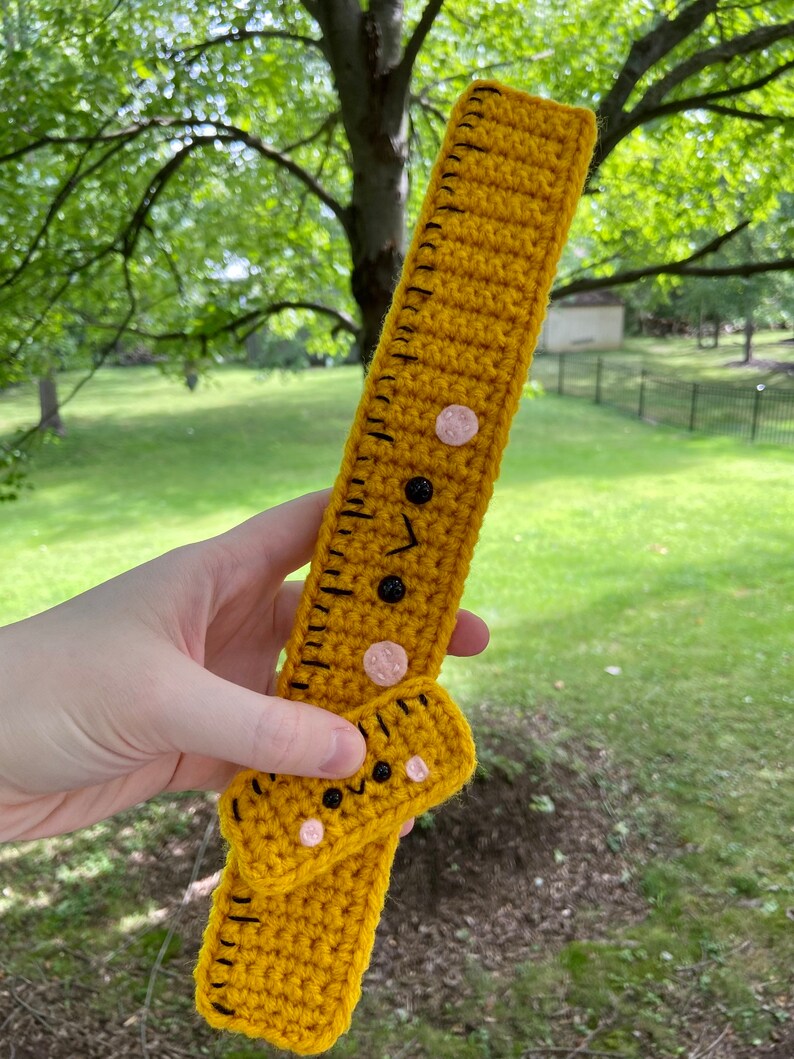 Crochet Ruler Case Jumbo Crochet Back to School Bundle, Amigurumi Pencil, Ruler, Glue ...