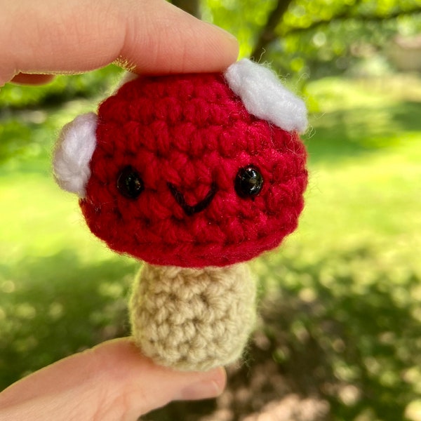 Crochet Mini Toadstool Mushroom Amigurumi Plush