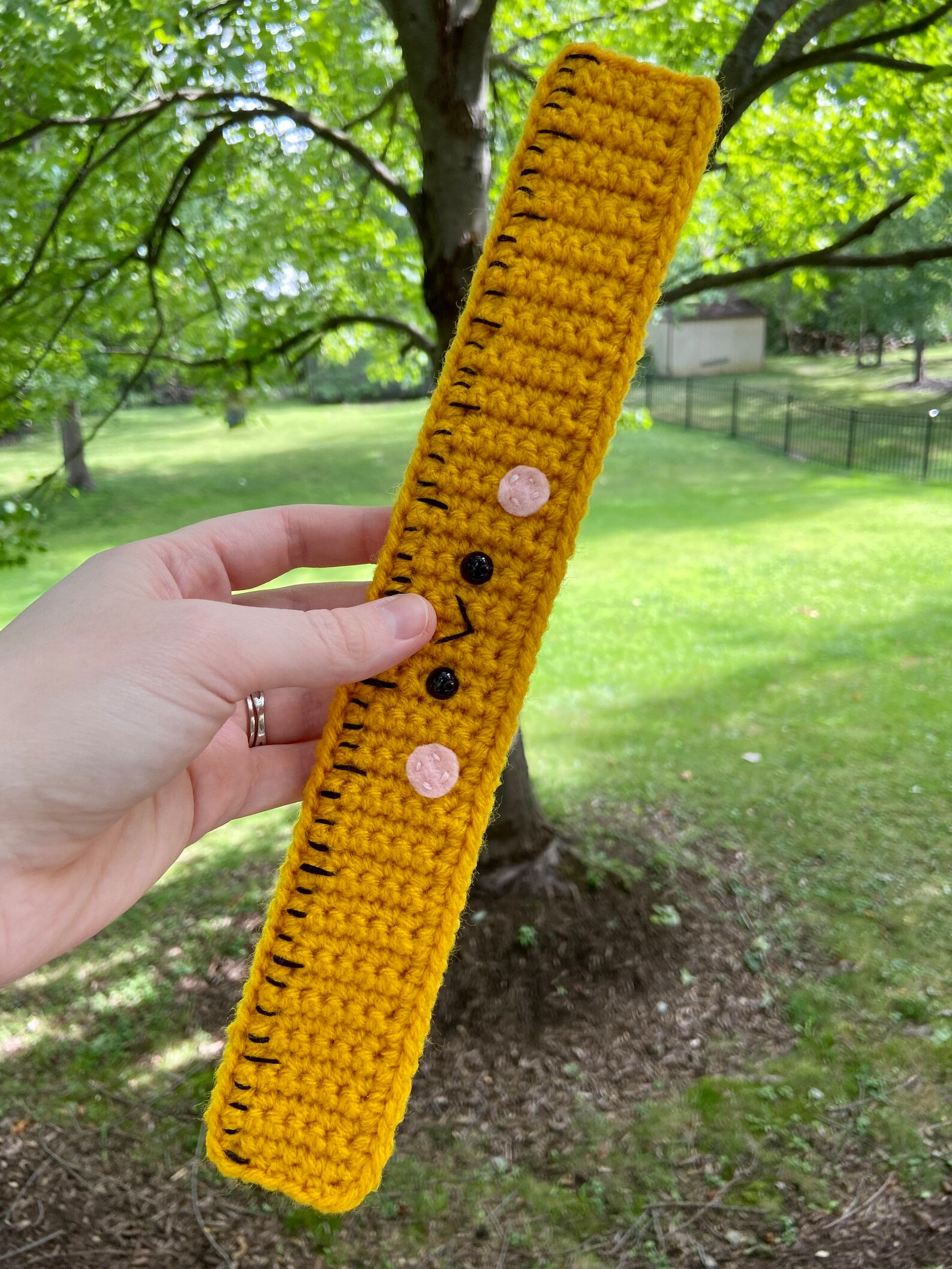 Crochet Ruler Case Jumbo Crochet Back to School Bundle, Amigurumi Pencil, Ruler, Glue ...
