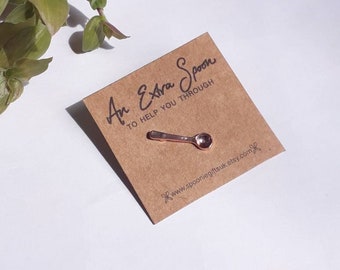 Pin de cuchara de oro rosa - Regalos para Spoonies con enfermedades crónicas / invisibles