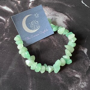 Green Aventurine Crystal Bracelet - can be personalised
